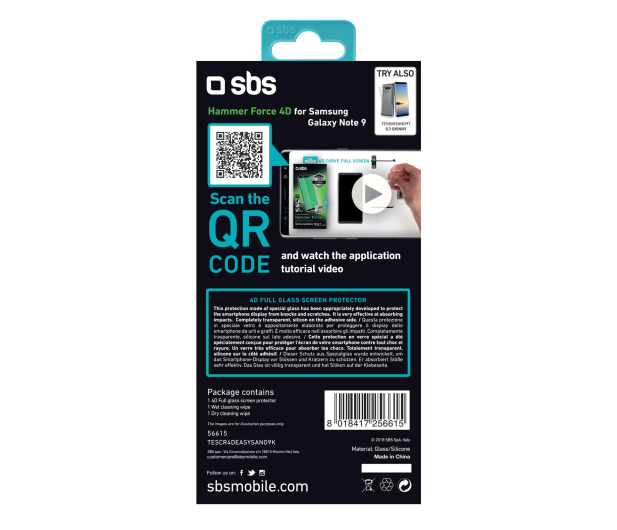 SBS LIK SZKLO do Samsung Galaxy Note 9 4D czarne # - 1439471 - zdjęcie 3